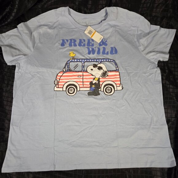Love Tribe Snoopy Free & Wild Graphic Tee - Picture 1 of 4